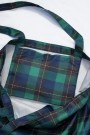 Resirkulert handlenett i slitesterkt materiale - tartan thumbnail