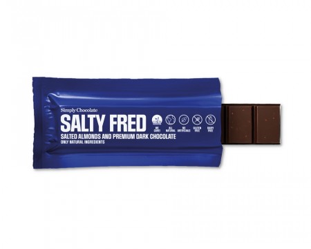 Salty Fred, glutenfri, laktosefri, sjokoladebar (40g)