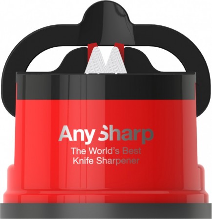 Knivsliper Anysharp plastikk rød